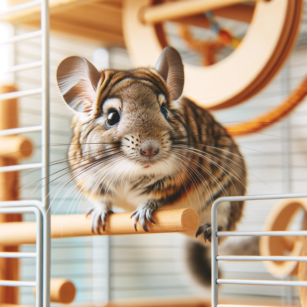 degu climbing